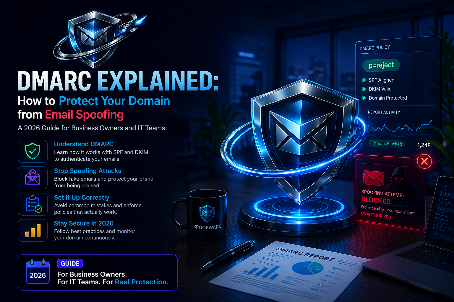 DMARC Explained: How to Protect Your Domain from Email Spoofing (A 2026 Guide for Business Owners and IT Teams)